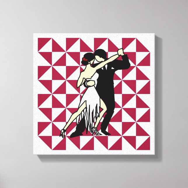 Tango Dancers Canvas Print (Front)