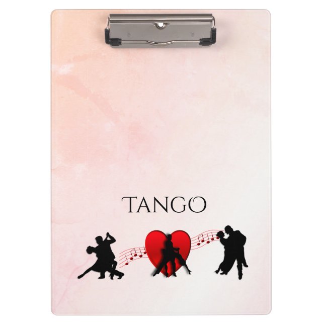 Tango Dancers Clipboard (Front)