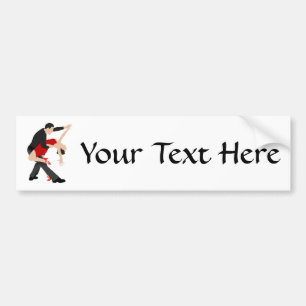 Tango Dancers (customised) Bumper Sticker
