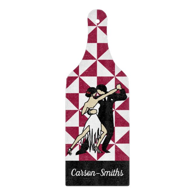 Tango Dancers Cutting Board (Front)