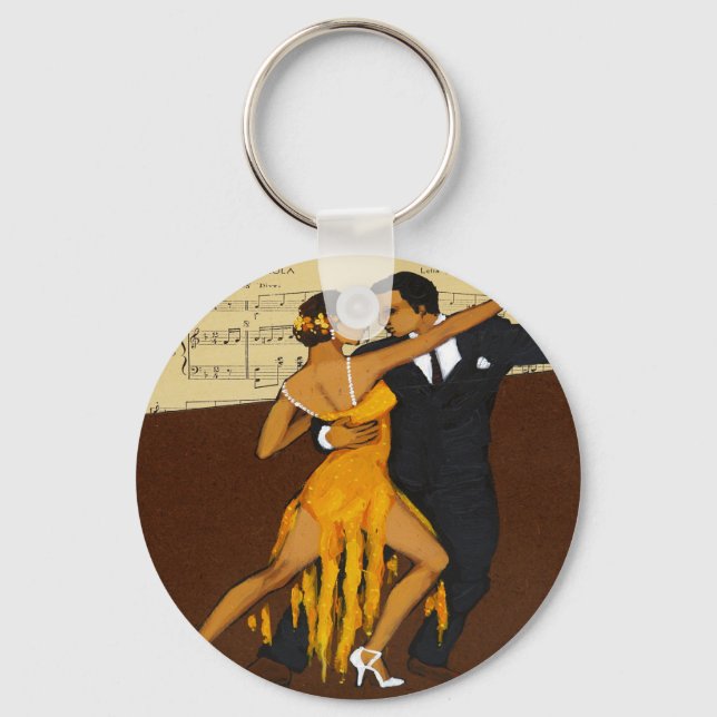 Tango Dancers Dancers Key Chain Dancer Gift (Front)