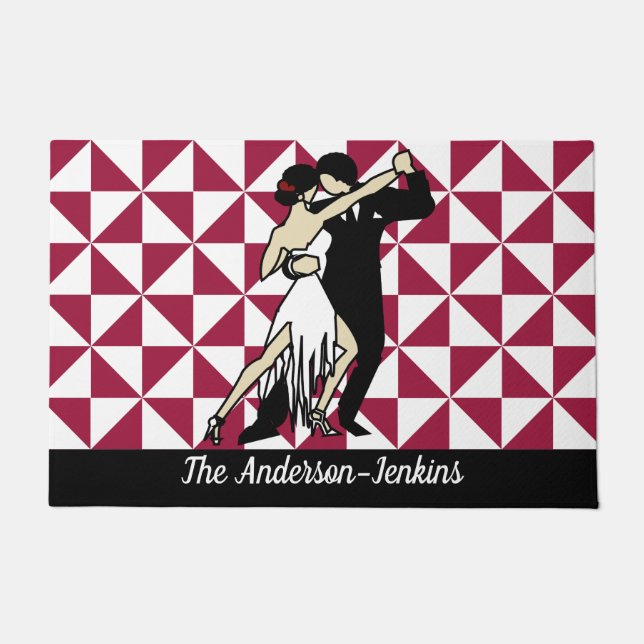 Tango Dancers Doormat (Front)