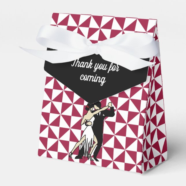 Tango Dancers Favour Box (Front Side)