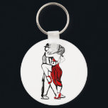 Tango Dancers Key Ring<br><div class="desc">by argentine artist Patricia Vidour. A beautiful instalment in my ArTgentina Tango illustrations, featuring the passion of Tango dance. Please look around and if you have any requests for custom made products, or if you want one of my designs on a different product, just let me know and I will...</div>