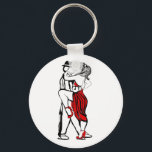 Tango Dancers Key Ring<br><div class="desc">by argentine artist Patricia Vidour. A beautiful instalment in my ArTgentina Tango illustrations, featuring the passion of Tango dance. Please look around and if you have any requests for custom made products, or if you want one of my designs on a different product, just let me know and I will...</div>