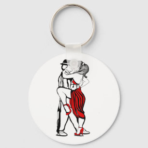 Tango Dancers Key Ring
