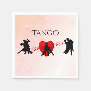 Tango Dancers Napkin