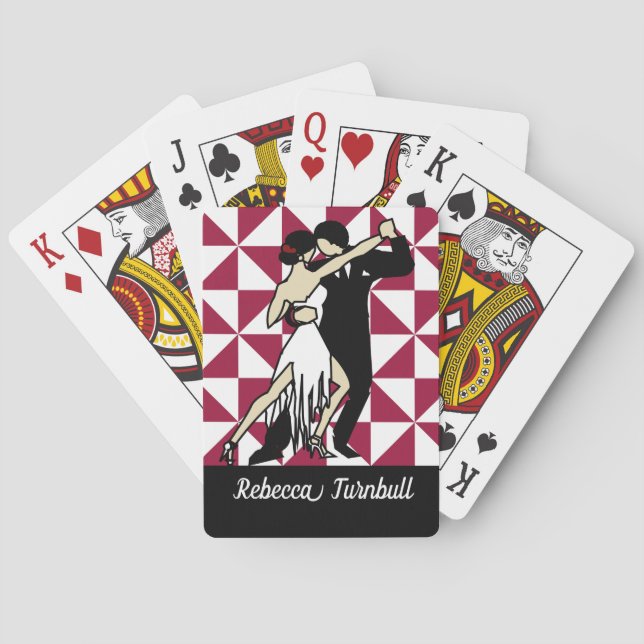 Tango Dancers Playing Cards (Back)
