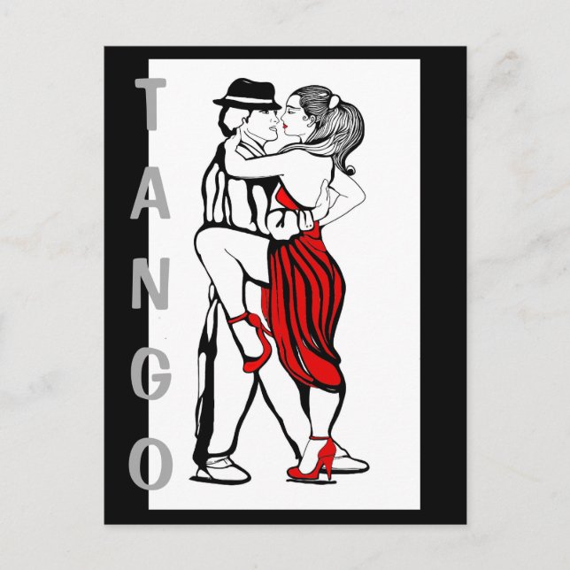 Tango Dancers Postcard (Front)