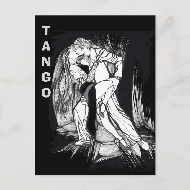 Tango Dancers Postcard (Front)
