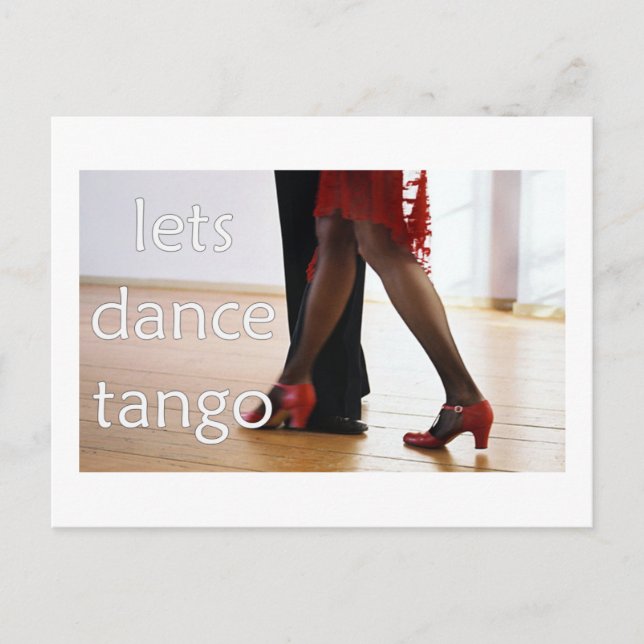 Tango Dancers! Postcard (Front)