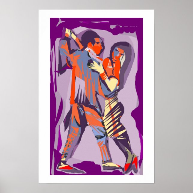 Tango dancers poster (Front)