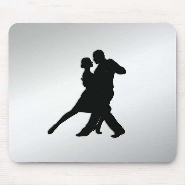 Tango Dancers Silhouette Mouse Mat (Front)