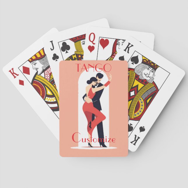 Tango Dancers Thunder_Cove Playing Cards (Back)