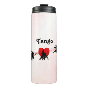 Tango Dances I Heart New Twist Design Thermal Tumbler