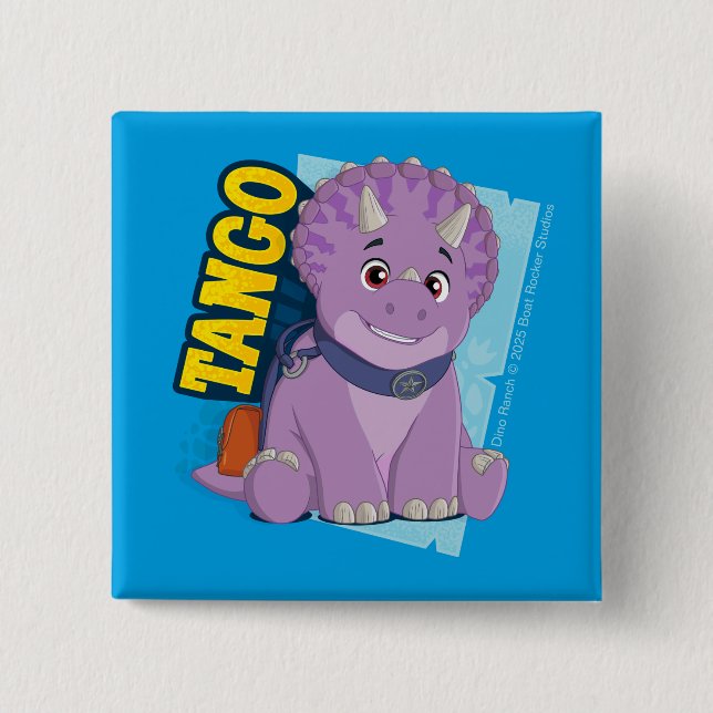 Tango | Dino Ranch 15 Cm Square Badge (Front)