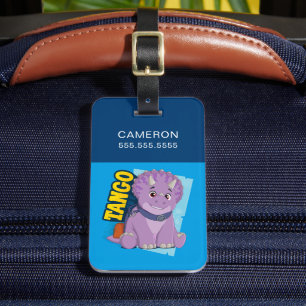 Tango Dino Ranch Luggage Tag