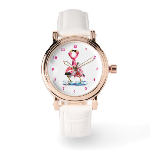 Tango Flamingos Watch Pink Flamingo Dance