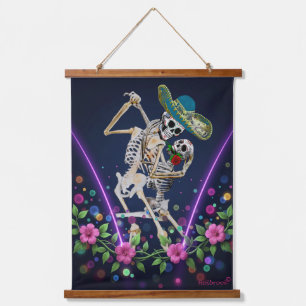 Tango Forever: Dia De Los Muertos Hanging Tapestry