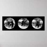 Tango in the Plaza in Buenos Aires - Black & White