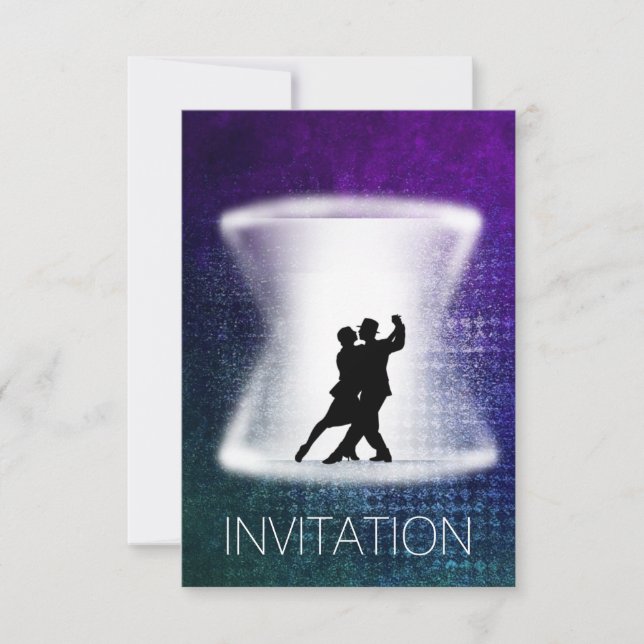 Tango Latin Dance Modern Vip Invitation (Front)