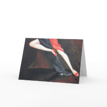 Tango Legs greetings card for any occasion!