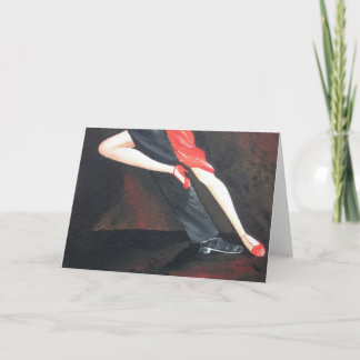 Tango Legs greetings card for any occasion!