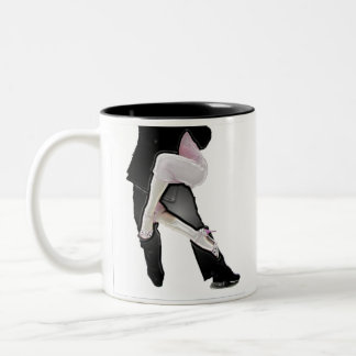 Tango legs Two-Tone coffee mug