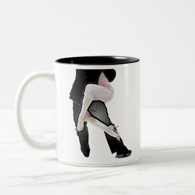 Tango legs Two-Tone coffee mug (Left)