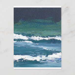 Tango of the Sea Ocean Waves Beach Decor Postcard