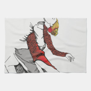 Tango Romance Tea Towel