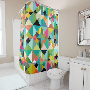 tangram geo multi shower curtain