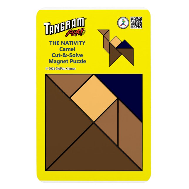 Tangram Nativity Magnet – Camel (Vertical)