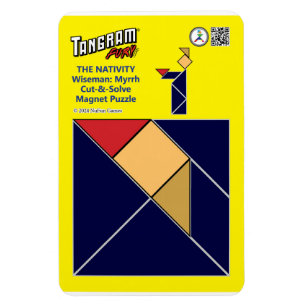 Tangram Nativity Magnet – Wiseman with Myrrh
