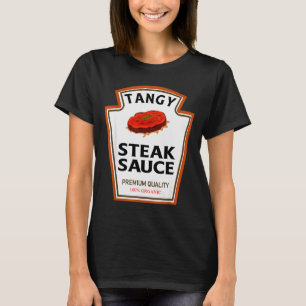 Tangy Steak Sauce Funny Condiment Costume Party Ma T-Shirt