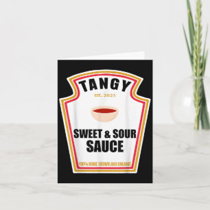 Tangy Sweet And Sour Sauce Food Lover Matching Cos Card
