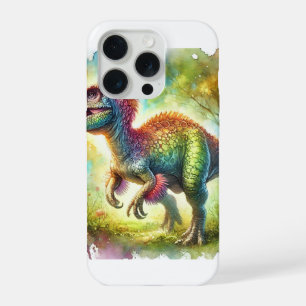 Tanius Dinosaur 020924AREF114 - Watercolor iPhone 15 Pro Case