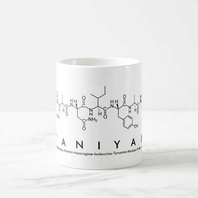 Taniyah peptide name mug (Center)