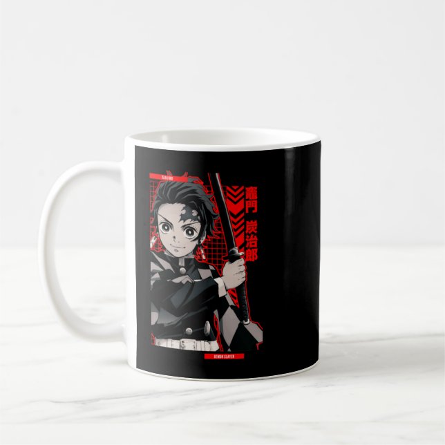 Tanjiro = DEMON SLAYER = Anime Star Edition -Red-  Coffee Mug (Left)
