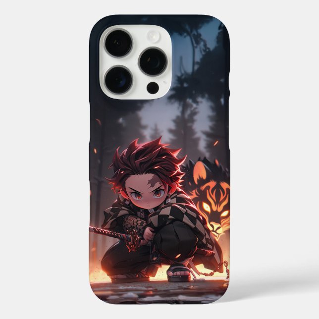 Tanjiro Kamado Demon Slayer Chibi  Case-Mate iPhone Case (Back)