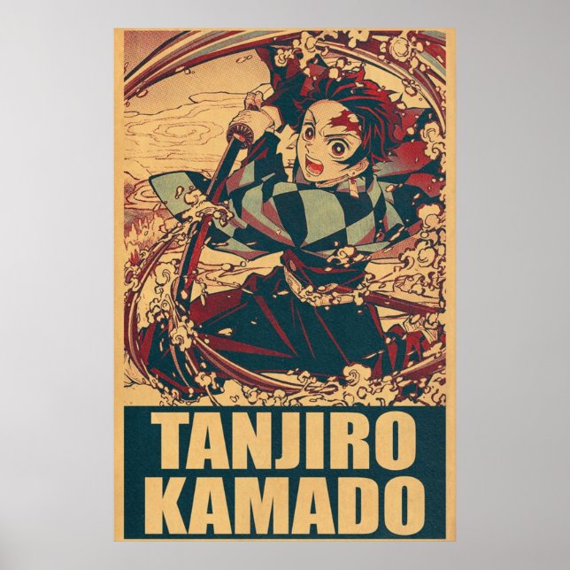 Tanjiro Kamado   Demon Slayer Poster (Front)