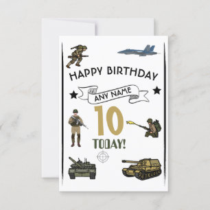 Tank Birthday Invitation