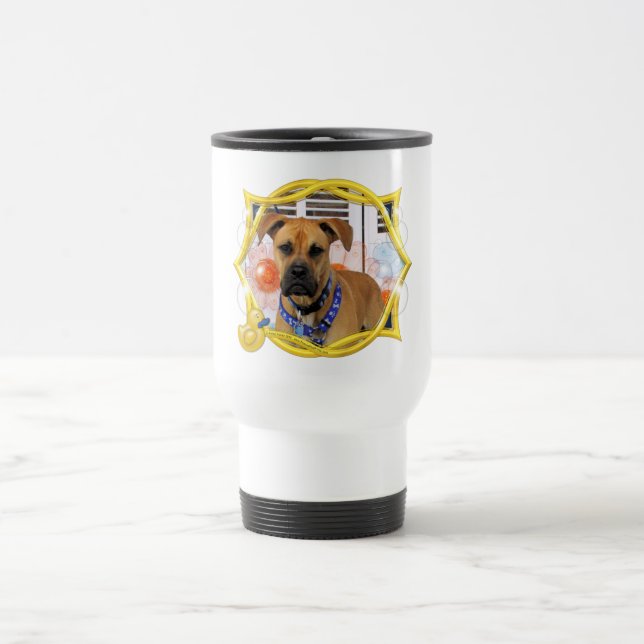 Tank - Boxer Mix Travel Mug (Center)