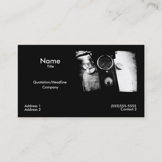 "Tank" Business Card (Front)