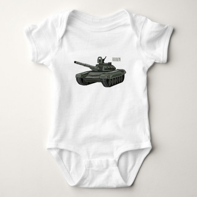 Tank cartoon illustration (Front)