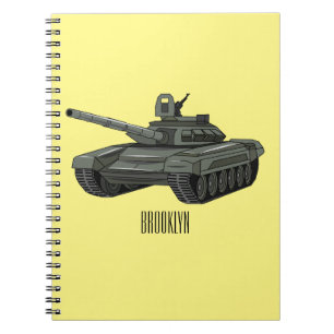 Tank cartoon illustration notebook