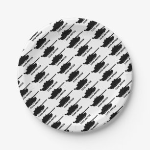 . tank driver paper plate