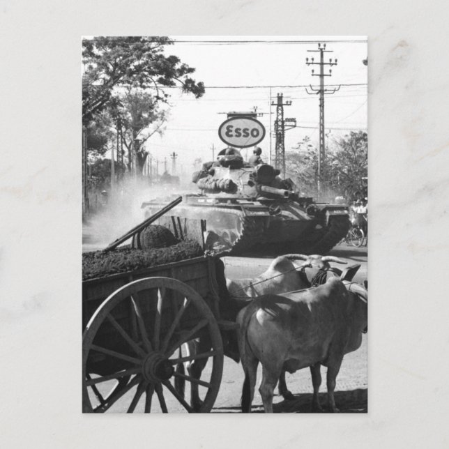 Tank from 1st Bn., 69th Armour, 25th Inf. Div., mo Postcard (Front)