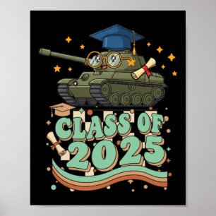 Tank Graduate Cl Of 2025 Kids Mens Womens Graduati Poster