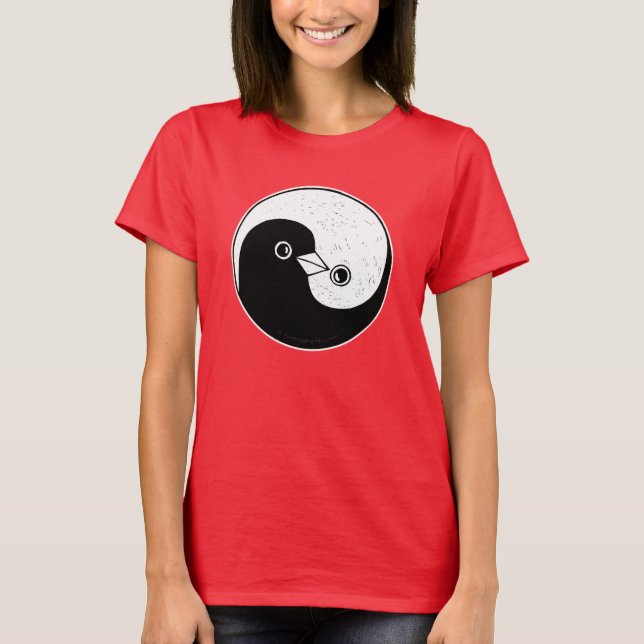 Tank Top Yin Yang design with doves (Front)